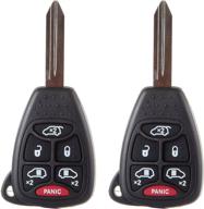 pack of 2 eccpp uncut 315mhz keyless entry remotes for chrysler 🔑 & dodge- compatible with town & country, grand caravan, caravan (04-07) - m3n5wy72xx логотип