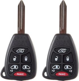 img 4 attached to Pack of 2 ECCPP Uncut 315MHz Keyless Entry Remotes for Chrysler 🔑 & Dodge- Compatible with Town & Country, Grand Caravan, Caravan (04-07) - M3N5WY72XX