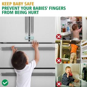 img 3 attached to 👶 Baby Proofing Cabinet 5 Pack Locks: Child Safety Strap & Adhesive Baby Locks for Cabinets, Drawers, and Fridge