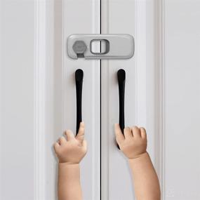 img 4 attached to 👶 Baby Proofing Cabinet 5 Pack Locks: Child Safety Strap & Adhesive Baby Locks for Cabinets, Drawers, and Fridge