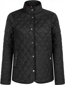 img 3 attached to KANCY KOLE Womens Quilted Jacket Lightweight Long Sleeve Button Down Casual Coat Outerwear With Pockets