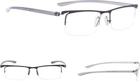 img 2 attached to 👓 Enhance Your Vision with 3-Pack Half Rim Reading Glasses - Lightweight Vision Care