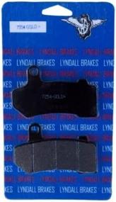 img 1 attached to 🔥 Enhanced Performance Gold Plus Brake Pads by Lyndall Brakes