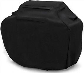 img 4 attached to Protect Your Grill With Heavy Duty Waterproof BBQ Cover - Fits Weber, Brinkmann, Dyna Glo And Char Broil - Large, Black