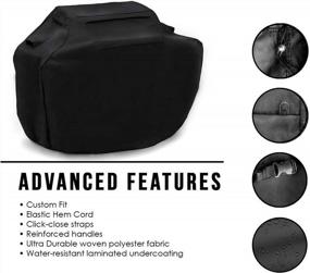 img 3 attached to Protect Your Grill With Heavy Duty Waterproof BBQ Cover - Fits Weber, Brinkmann, Dyna Glo And Char Broil - Large, Black