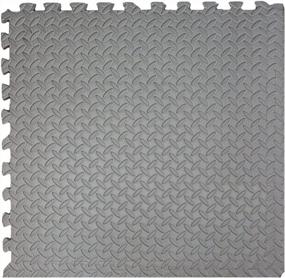img 3 attached to 100 Sq. Ft. Xspec Gym EVA Foam Floor Mats (25 Pcs) - 3/8" Thick And 24" X 24" In Size