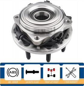 img 3 attached to Замена ступицы переднего колеса и подшипника в сборе для 2005-2010 F-250/F-350 Super Duty SRW 4WD 8 выступов с ABS - Richeer 515081, комплект из 1 шт., совместим с SRW 4WD