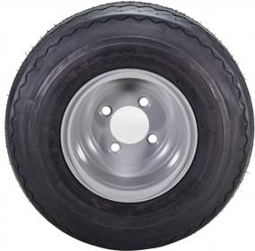 img 2 attached to MASSFX MO 18X8.5-8 4 Ply Golf Cart Tire & 4/4 Gray Wheel Combo (4 Pack)