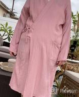 img 1 attached to Soft And Lightweight Cotton Gauze Women'S Kimono Robe For Ultimate Comfort And Style review by Zachary Cha