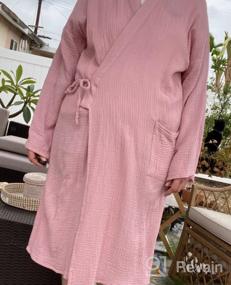 img 6 attached to Soft And Lightweight Cotton Gauze Women'S Kimono Robe For Ultimate Comfort And Style