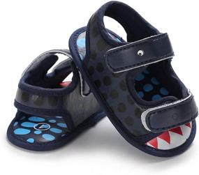 img 4 attached to ENERCAKE Sandals Todddler Walkers Newborn Boys' Shoes : Sandals