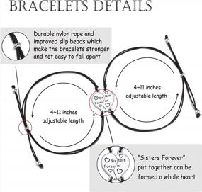 img 2 attached to Show Your Love With Tarsus Heart Matching Bracelets For Best Friends Or Sisters