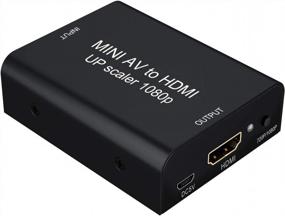 img 1 attached to RCA-HDMI, GANA 1080P Mini RCA Composite CVBS AV-HDMI Video Audio Converter Adapter, поддерживающий PAL / NTSC с USB-кабелем для зарядки ноутбука Xbox PS4 PS3 TV STB VHS VCR Camera DVD