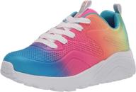 colorful and comfy: skechers uno lite-spectrum sneakers for kids logo