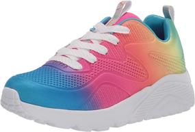 img 4 attached to Colorful And Comfy: Skechers Uno Lite-Spectrum Sneakers For Kids