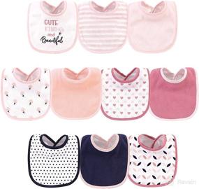 img 4 attached to 🍼 Cute and Convenient Unisex Baby Bibs - Hudson Baby Cotton and Polyester Bibs for Easy Cleanup