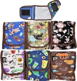 img 4 attached to Playful Pooch Necessity: FunnyDogClothes Pack of Reusable Washable Belly Bands for Small Dog Breeds – Male Dog Diapers!