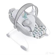 👶 ingenuity smartbounce automatic baby bouncer seat - music, nature sounds, removable bar & 2 plush infant toys - chadwick edition logo