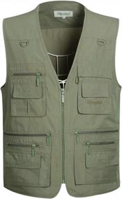 img 4 attached to Gihuo Men'S Fishing Vest Multi-Pocket Utility Travel Safari Shooting Vest