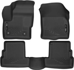 img 4 attached to Husky Liners Front Footwell Coverage Interior Accessories ~ Floor Mats & Cargo Liners