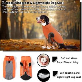 img 3 attached to 🐶 AOFITEE Waterproof Reflective Winter Dog Coat | Windproof Warm Fleece Lined Puppy Jacket | Lightweight Pet Sport Vest Outdoor Apparel for Small, Medium & Large Dogs