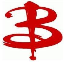 img 1 attached to 🧛 Buffy The Vampire Slayer 6" Red Vinyl Car Truck Decal Sticker: Show off your love for the iconic TV series!