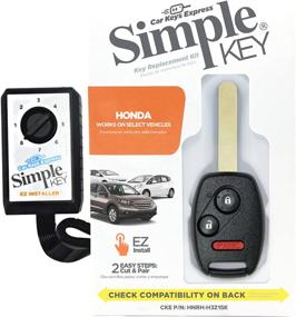 img 4 attached to 🔑 Совместимая ключевая брелок с 3 кнопками для автомобилей Honda (Список автомобилей B, Простой ключ и Дистанционный программатор)