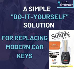 img 1 attached to 🔑 Compatible Key Fob with 3 Buttons for Honda Vehicles (Vehicle List B, Simple Key, and Remote Programmer)