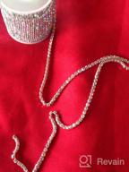 img 1 attached to Sparkling Crystal AB Rhinestone Close Chain Trim For Sewing And Crafts - 10 Yards, 4Mm, Silver review by Mike Quade