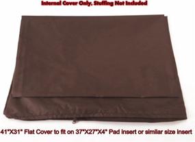 img 1 attached to Durable Waterproof Zippered Duvet Cover Liner for Dog Bed - Perfect Fit for Small to Extra Large Pad Inserts and Stuffing - Internal Use Only