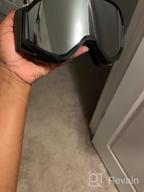 img 1 attached to EYEGUARD Ski Goggles Men Women Youth, Cylinder Lens Anti-Fog OTG Snowboard Snow Goggles review by Matthew Sutton