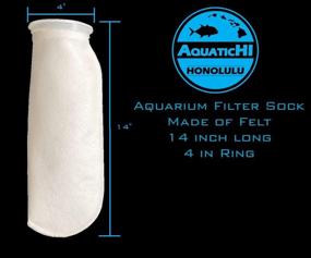 img 3 attached to 🐠 AquaticHI 8 Pack Felt Filter Socks: Effective 200 Micron Filtration for Aquariums, Ponds, Sumps, and Overflows