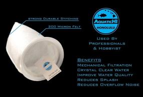 img 2 attached to 🐠 AquaticHI 8 Pack Felt Filter Socks: Effective 200 Micron Filtration for Aquariums, Ponds, Sumps, and Overflows