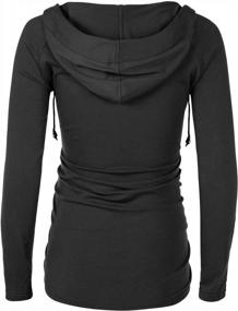 img 2 attached to Comfortable And Stylish Maternity Hoodie With Pocket And Long Sleeves By SUNNYBUY
