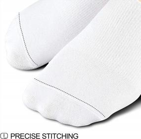 img 1 attached to Women'S No Show Socks Non Slip Flat Boat Line 4/8 Pairs
