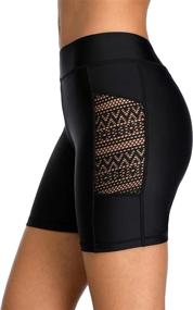 img 1 attached to ATTRACO Womens Waistband Shorts Swimsuit Women's Clothing and Swimsuits & Cover Ups