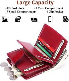 img 3 attached to Womens Wallet Leather Wallets Bifold Women's Handbags & Wallets : Wallets