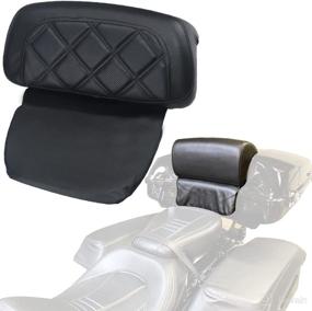 img 4 attached to FOVPLUE Backrest Tour Pack 2014 2022 Stitching Motorcycle & Powersports