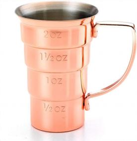 img 2 attached to Barfly M37108CP Drink Jigger, 2 Oz, Copper W/Handle