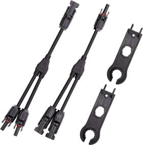 img 4 attached to Parallel Solar Panel Y Branch Splitter Cable Kit With Assembly Tool - 1Pair 1Ft/30Cm IGreely Connector For Easy Connection And Better Power Distribution