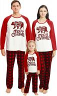 подходящая семейная рождественская пижама праздничный рождественский комплект одежды для сна подходящая пижама для семьи логотип