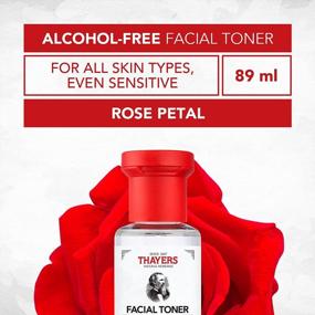 img 2 attached to THAYERS AlcoholFree Witch Hazel Facial Toner With Aloe Vera Formula , Clear, Rose Petal, 3 Fl Oz