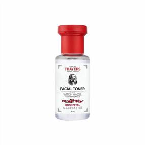 img 4 attached to THAYERS AlcoholFree Witch Hazel Facial Toner With Aloe Vera Formula , Clear, Rose Petal, 3 Fl Oz