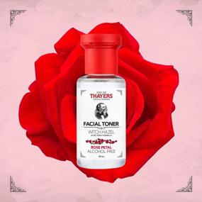 img 1 attached to THAYERS AlcoholFree Witch Hazel Facial Toner With Aloe Vera Formula , Clear, Rose Petal, 3 Fl Oz