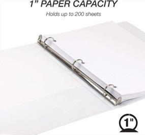 img 2 attached to Samsill Earth'S Choice Biobased 3 Ring View Binder - Up To 25% Plant-Based Plastic, USDA Certified, Customizable Cover