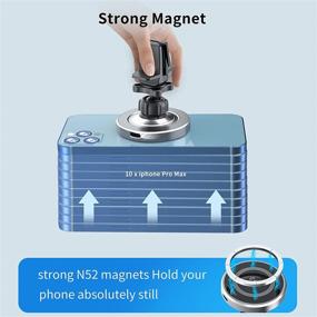 img 2 attached to 🔌 Powerful Magnetic Wireless Car Charger for iPhone 13/12: Fast 15W Charging, Perfect for MagSafe Car Mount, Air Vent & Dashboard Installation