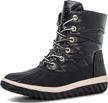 women's winter snow boots ankle booties by globalwin logo