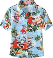 sslr button hawaiian christmas medium girls' clothing : tops, tees & blouses logo