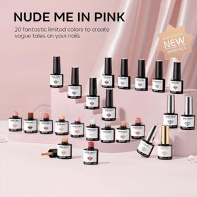 img 3 attached to Get The Ultimate Neutral Collection With Modelones 24 Pcs Gel Nail Polish Kit: 20 Shades Of Nude, Pink And Glitter For All Seasons