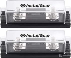 img 4 attached to 💡 InstallGear ANL Fuse Holder: 0/2/4 Ga Gauge with 100 Amp Fuses (2 Pack) - Secure Your Electrical System!